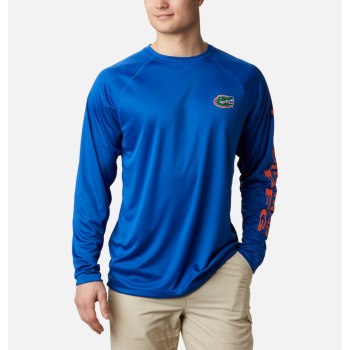 Pánské Mikiny Columbia Collegiate PFG Terminal Tackle Long Sleeve - Florida Oranžové FBEONM179